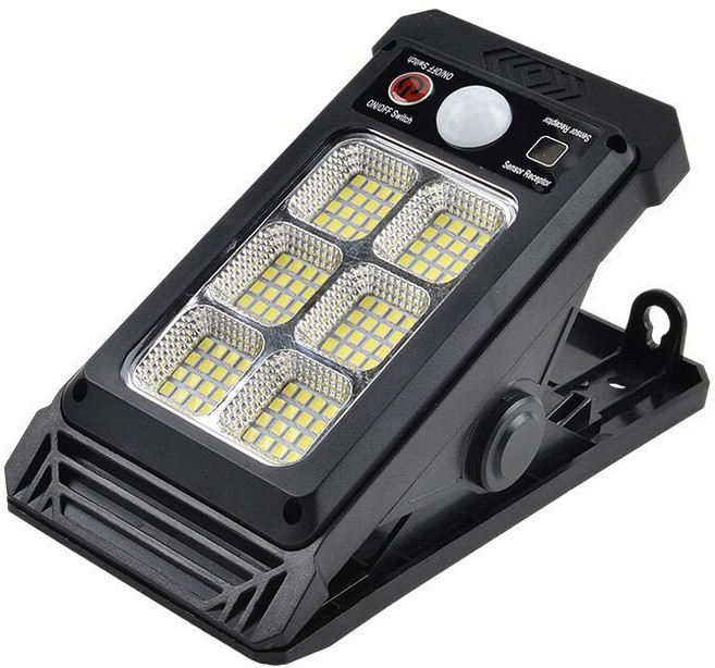 Ramswan 스마트 감지 태양광 클립등 초강력 태양광조명 led 야외등, 1개