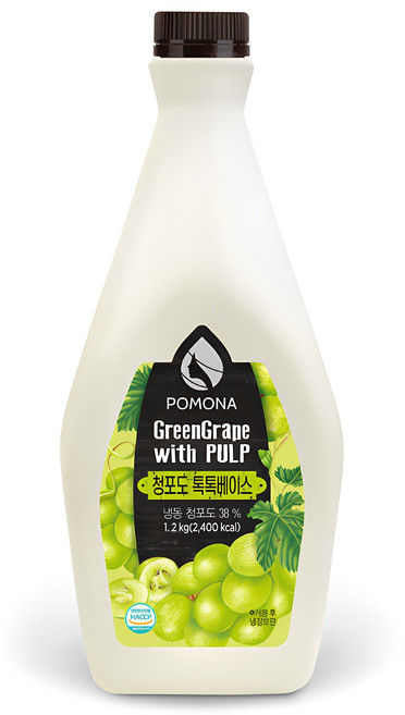 포모나 청포도 톡톡베이스, 1.2kg, 1개