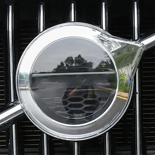 자동차 로고 보호 가드 외부 방진 방수 자동차 로고 보호 커버 볼보 XC60 XC90 S90 V90 V60 S60 XC40, 01 Transparent, 1개