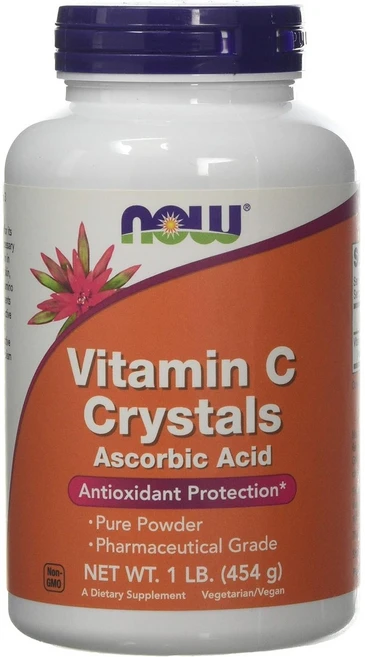 나우푸드 비타민 C 크리스탈 아스코르브산 퓨어 파우더, 1 lb, 1개, 454g - 쿠팡