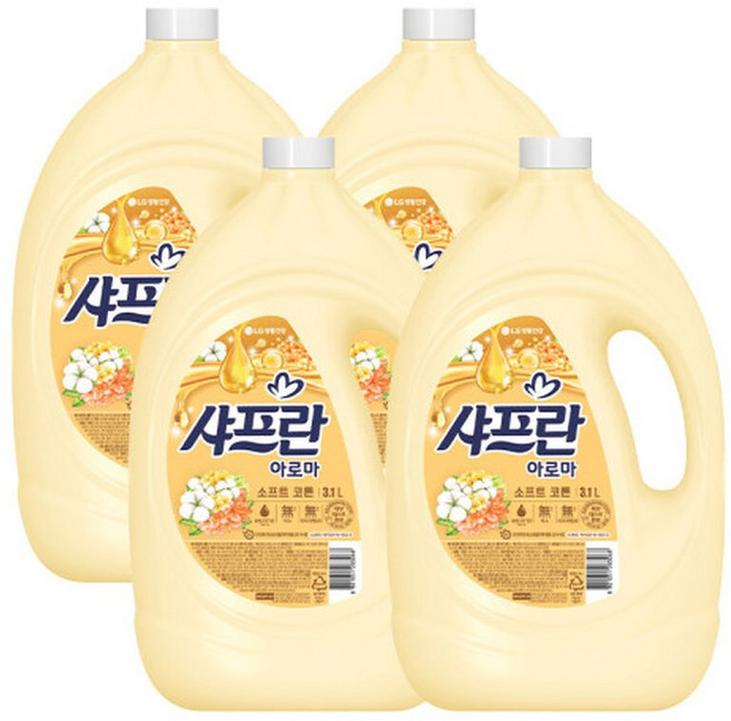 샤프란 릴렉싱 아로마 용기3.1L x 4개, 3.1L