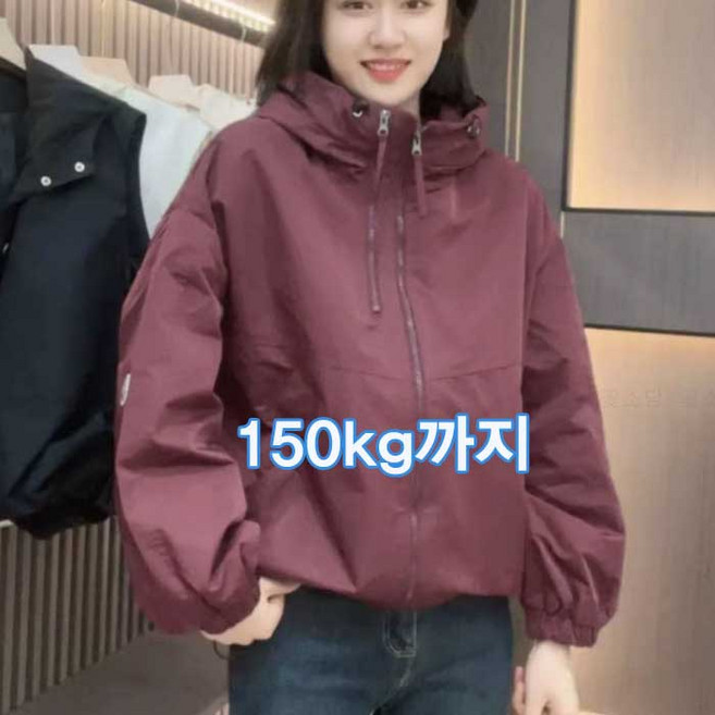 꽃소담 여성 150kg까지 초경량 쿨링 자켓 후드 집업 자외선차단 바람막이 자켓 HZHF26A365