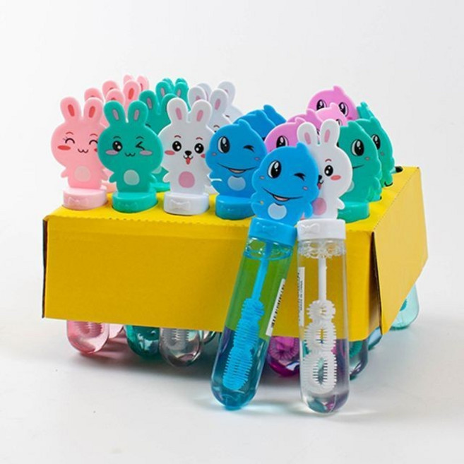 러블리 큐티 비눗방울 24 개 버블건 비누 비눗방울건 대형 오리 스틱 놀이 카메라, 상세페이지 참조, 1개