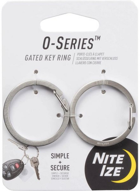 나이트 이즈 O 시리즈 게이트 키 링 스테인리스 스틸 스플릿 링 대체품 2팩