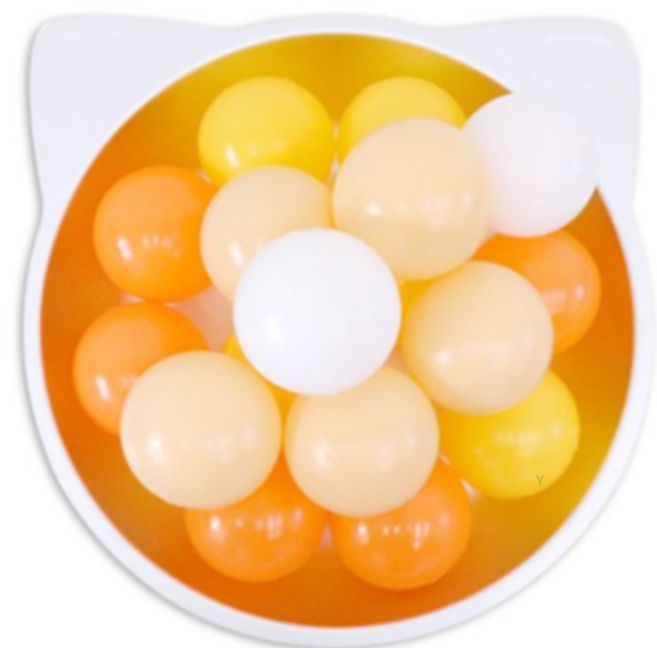 아하토이 해바라기 볼풀공 약 200p, 노란색+주황색+살구색+흰색, 1개