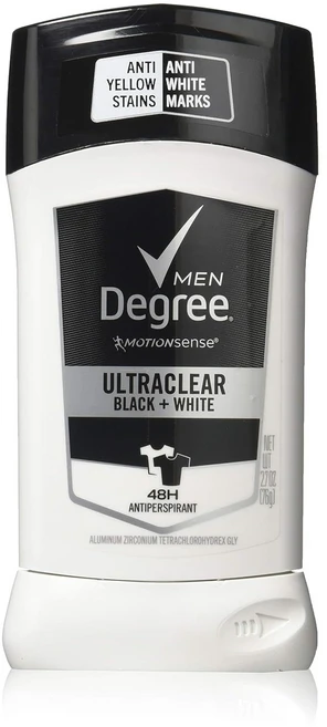 [미국직배송]디그리 맨 데오드란트 5 in1 블랙앤화이트 Degree Men UltraClear+ Antiperspirant Deodorant, 5개, 76g - 쿠팡