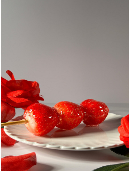 탕후루 스틱 건강한 탕후루 간식 푸디앤코 국내산 생과일 아이스 탕후루 추천 [딸기 귤 사인머스캣 /각각], 15개, 40g