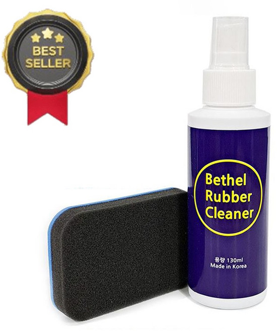 탁구 러버 크리너 130ml 스폰지 세트 탁구라바크리너 탁구채 관리용품, 본상품선택, 1세트