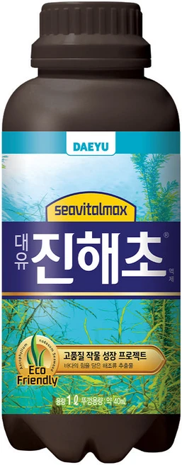 진해초 해조추출물 비료 식물 영양제 배추 마늘 양파 시금치 쪽파 고추 상추 감자 텃밭 나무 수박 액상, 1개, 1L - 쿠팡