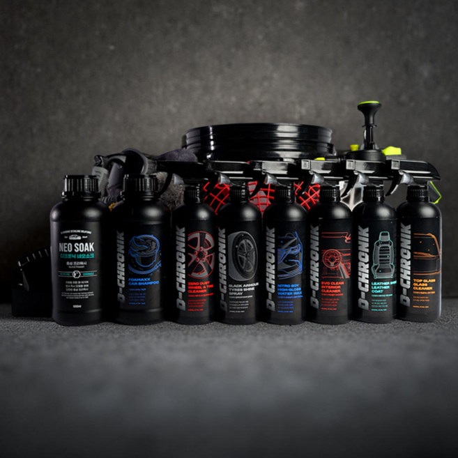 카든 CARDEN 디크로닉 셀프 세차용품 실외 실내 올인원 세트 세차패키지 20종, 블랙, 블랙, 워시패드, 1개