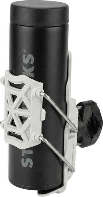 라네핏 오토바이용 핸들바형 음료 물통 거치대 컵홀더, 화이트