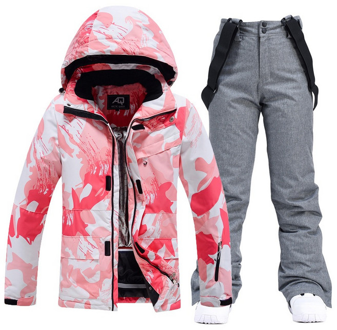 이지로지엑스 남여 공용패딩 두꺼운 더블보드 스키복세트