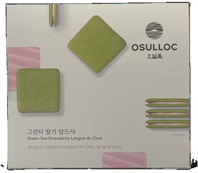 오설록 그린티 딸기 랑드샤, 1개, 90g