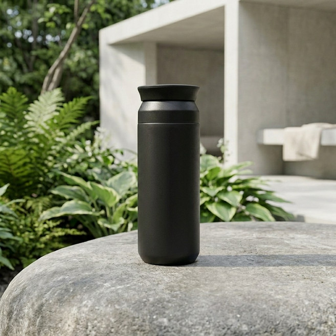 青禾集 TRAVEL TUMBER 保溫杯, 黑色, 1個, 350ml