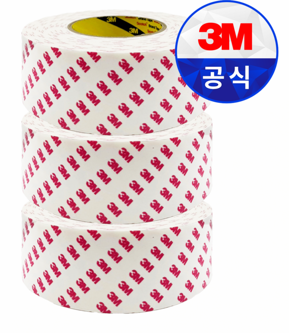 쓰리엠 스폰지 양면테이프 흰색, 3개