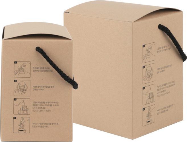 [소프트팩] 프리미엄 크라프트 드립백박스 10개입, 1개