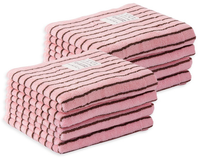 앤에코브 시그니처 대나무 100% 뱀부 수건, 8개, 피오니 ST