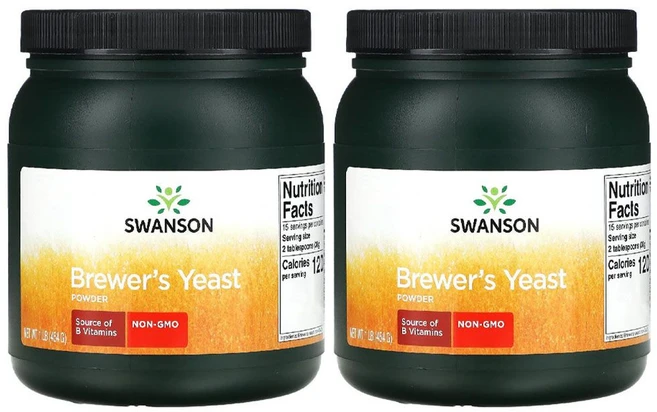 스완슨 맥주효모 Brewers Yeast 파우더 분말 454g Swanson 2개 - 쿠팡
