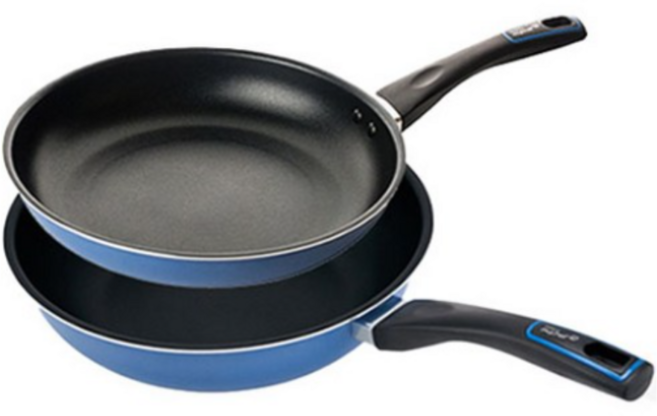 마이셰프 인덕션 퓨어 라이트 IH 팬 2종, 애쉬 블루컬러, 28cm 궁중팬 + 28cm 프라이팬, 2세트