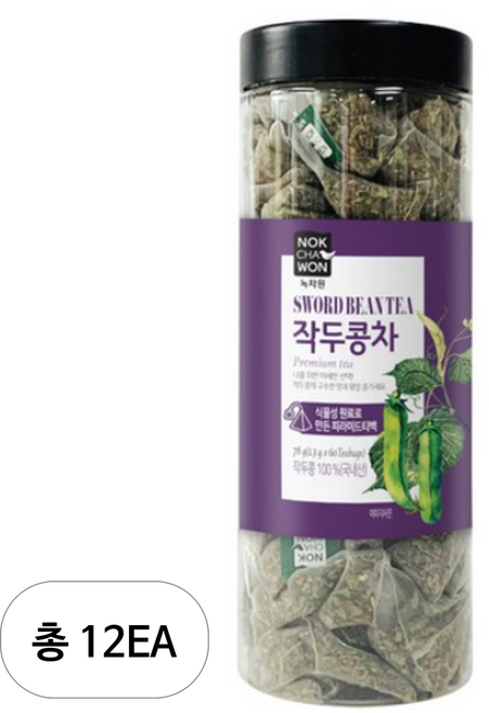 녹차원 작두콩차, 1.3g, 60개입, 12개