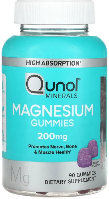 Qunol 마그네슘 구미젤리 베리 100mg 구미젤리 90개, Qunol마그네슘구미젤리베리100mg구미젤리90개, 1개, 90정 - 쿠팡