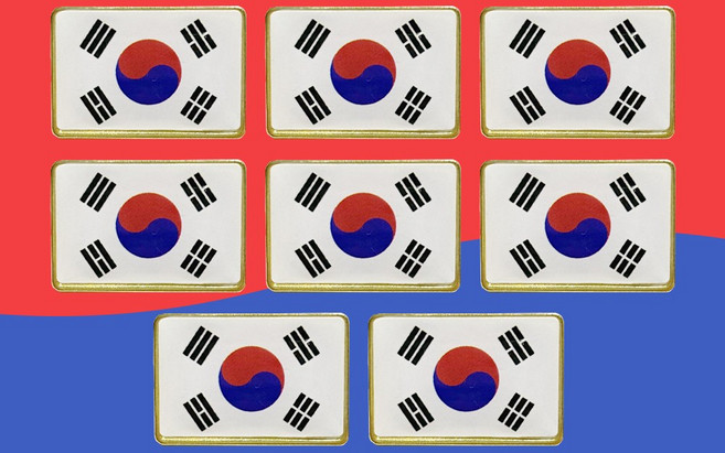 대한민국 태극기 뱃지 8p