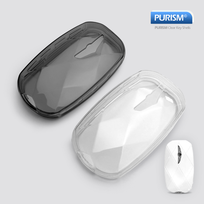 카슬라 퓨어리즘 투명 스마트키 키케이스 키홀더 [제네시스 호환], GE_03, 클리어 화이트