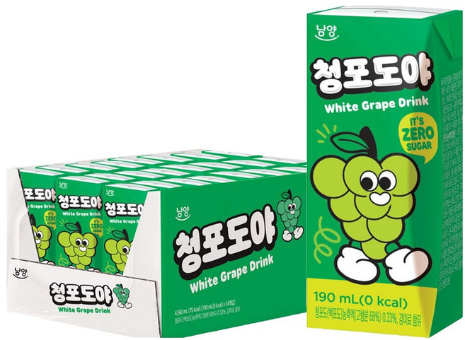 남양 청포도야, 48개, 190ml