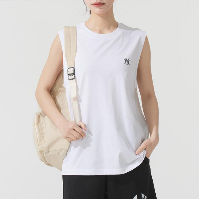 MLB 남녀 공용 여름 스포츠 민소매 티셔츠 3ATOB0153-50WHS