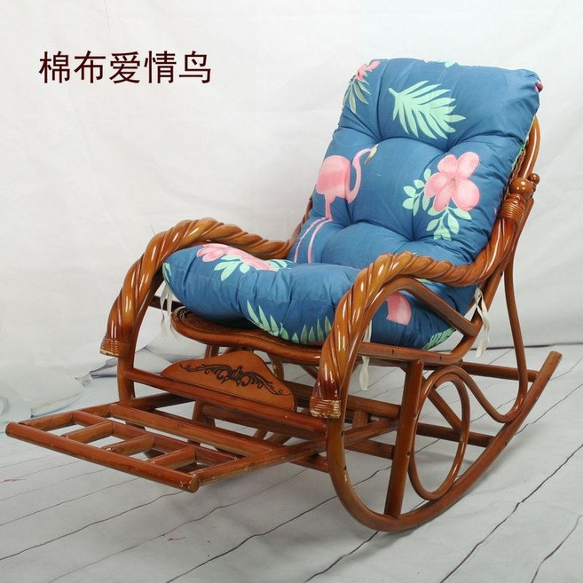 흔들의자 방석 스윙체어 등받이 쿠션 시트 등나무소파 매트, 표준형(50x120) 플라밍고, 1개