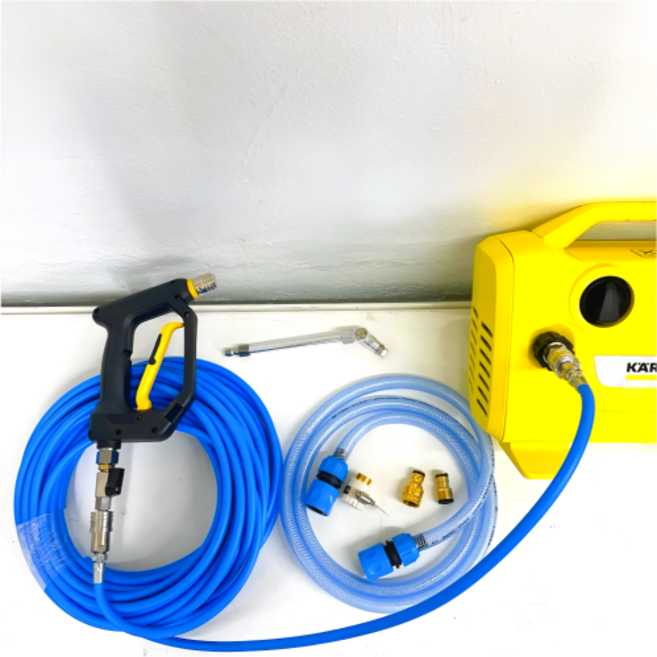 에어컨고압 카쳐 K2 파워 세척건 직수잭 일체 세트, 10m
