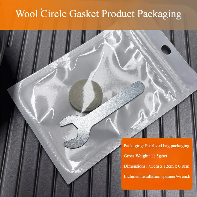 Breville 870/878/880/500용 울 서클 가스켓 - 펠트 스트립 씰(에스프레소 머신 부품) 그라인더 버 댐핑 가스켓, 1PCS