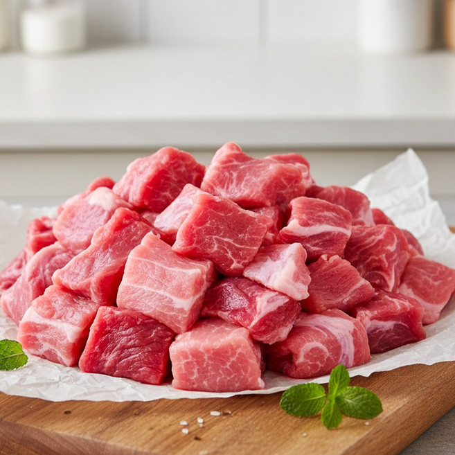 닥터안스프레쉬 무항생제 냉장 한돈 500g, 1개, 뒷다리살 찌개용