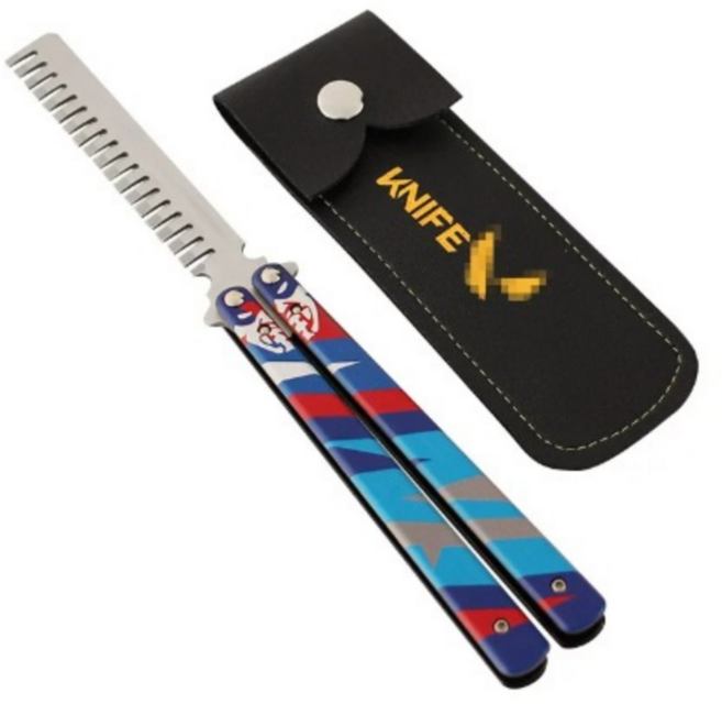 올인몰 요루의 스타일리시 발리송 버터플라이 나비칼 빗리송 발리콤, 요루의 빗, 1개