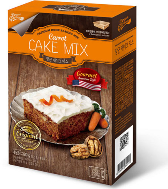 브레드가든 당근케이크믹스, 380g, 8개