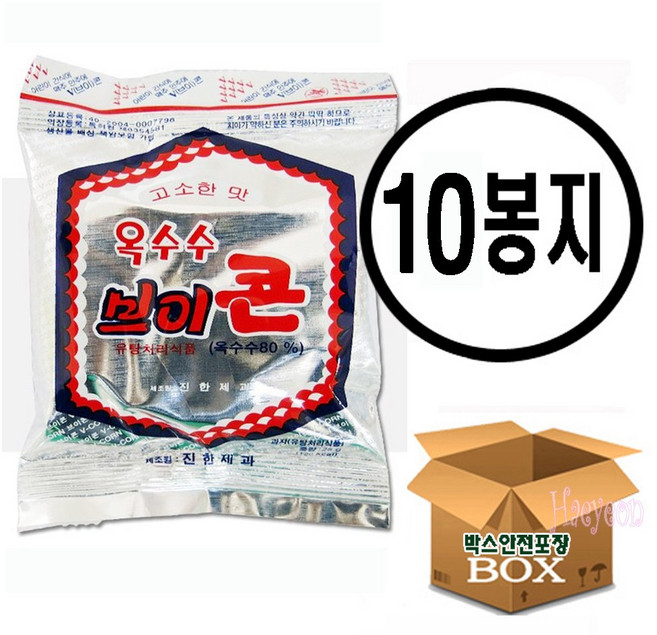 브이콘 옥수수 과자, 50g, 10개