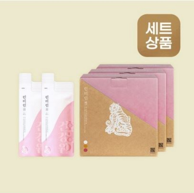 호랑이건강원 린미인차 +쇼핑백, 1.12L, 3개