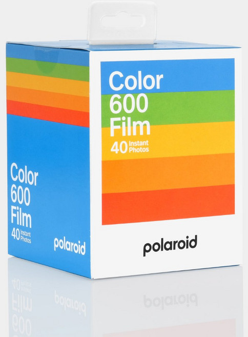 Polaroid 寶麗萊 Color 600 Film Five Pack 5入裝 40張 彩色白框 相紙 拍立得底片, 1個