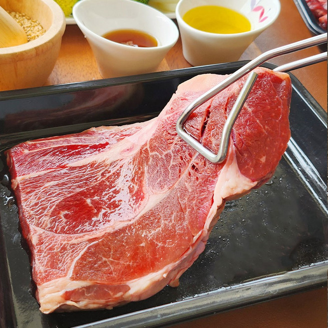 알담 초이스등급 소등심 1팩 200g 미국산 스테이크용 소고기, 1개