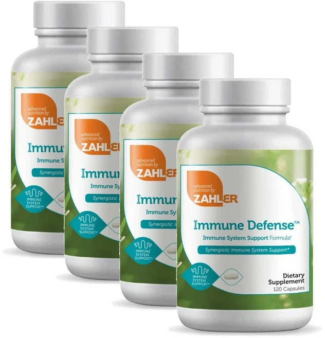자일러 이뮨 디펜스 비타민C 판토텐산 프로폴리스 피크노제놀 Zahler Immune Defense, 120정, 4개 - 쿠팡