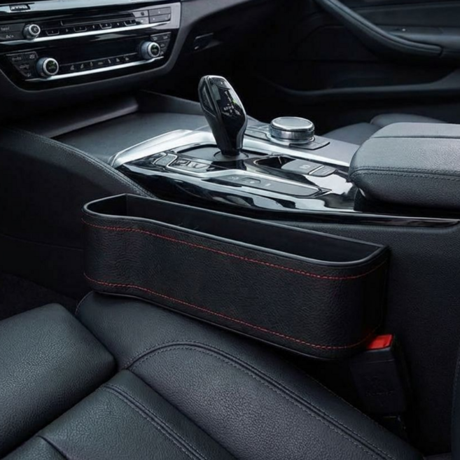 자동차 시트 틈새 수납함 차량용 수납케이스 운전석 조수석 정리 포켓, 블랙(운전석+조수석), 1개