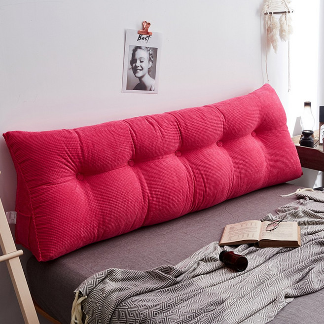 SKANDSALO 북유럽감성 긴 베개 대형 집순이 삼각 등받이 쿠션 롱쿠션, 옥수수솜-미스트립