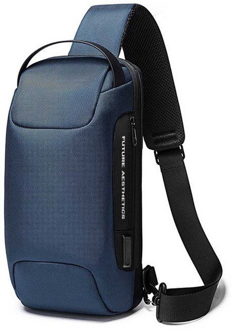 BANGE 여행용 슬링백 충전 크로스백 도난방지 소매치기방지 바디백 앞으로매는가방 메신저백 B#B001