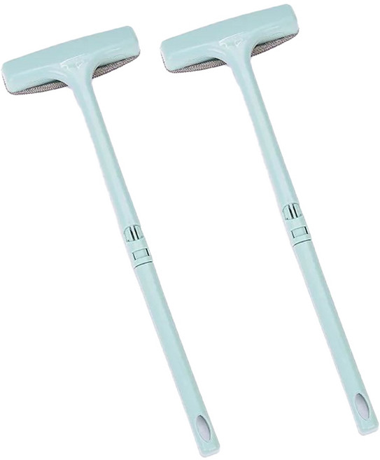 마벨인홈 먼지흡착 방충망 청소 먼지제거 막대 브러쉬, 그린, 2개