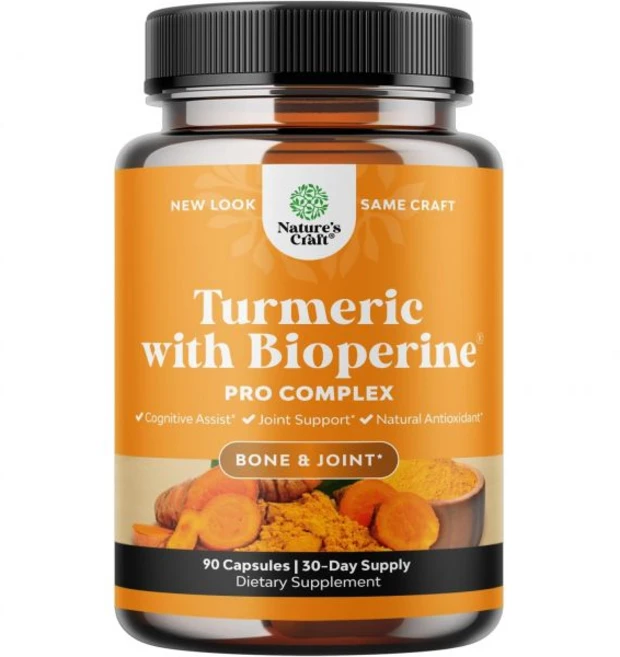 강황 살균 흑후추 추출물이 함유된 커큐민 95% 커큐미노이드가 바이오페린이 커큐민이 일일, 90 Count (Pack of 1), 1개, 90정 - 쿠팡