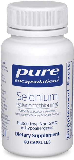 퓨어 인캡슐레이션 셀레늄 - 200mcg - 건강한 세포 기 Pure Encapsulations Selenium - 200 mcg - for Healthy Cellular Func, 60개 (1팩), 1개 - 쿠팡