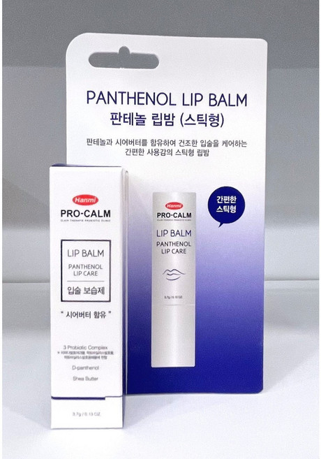 한미 프로캄 판테놀 립 밤 스틱형, 3.7g, 4개, 무색