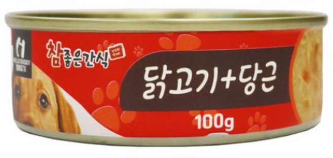 헬로도기 참좋은간식 강아지 캔, 24개, 100g, 닭+당근