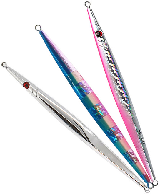 유혹 롱메탈지그 방어 부시리 대구메탈 80g-400g 루어플라이훅, 1개, 350g, 롱메탈350(핑크실버)