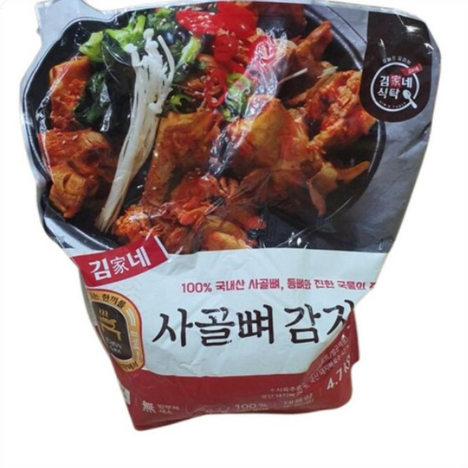 동아식품 사골뼈 감자탕, 4개, 4.7kg